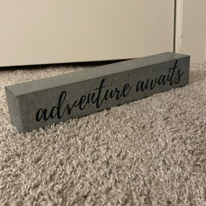 Adventure Awaits Lightweight Metal Sign